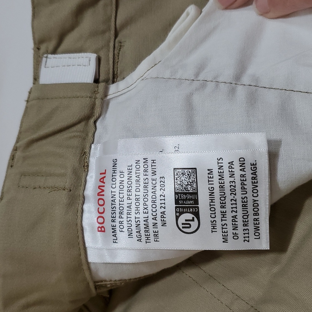 Bocomal FR NFPA 2112 CAT 2 Cargo Pants ~ Khaki - Picture 14 of 15